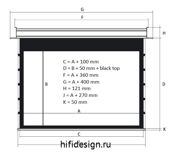����� kauber inceiling tensioned bt cinema 104" clear vision