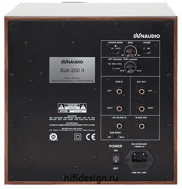 �������� dynaudio sub 250 ii walnut